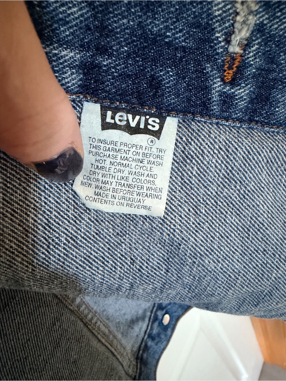 Gently worn vintage Levi’s trucker jacket 70507 4890. - Picture 8 of 8